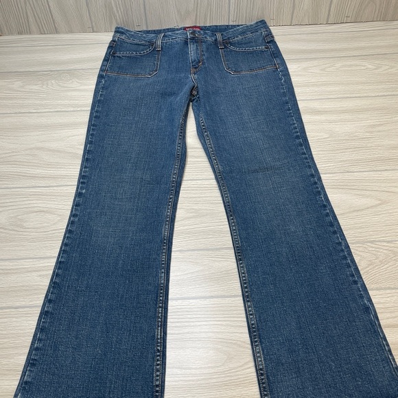 Levi’s 545 Low Bootcut Denim Blue Jeans Y2K Fashion Women’s Size 12 Medium - Picture 3 of 16